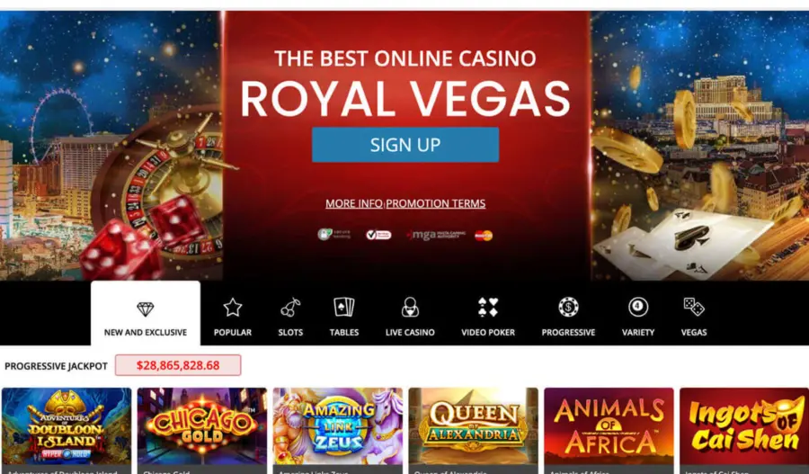 Royalvegas official website